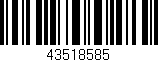 Código de barras (EAN, GTIN, SKU, ISBN): '43518585'
