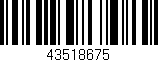 Código de barras (EAN, GTIN, SKU, ISBN): '43518675'