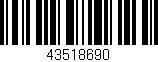Código de barras (EAN, GTIN, SKU, ISBN): '43518690'
