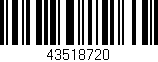 Código de barras (EAN, GTIN, SKU, ISBN): '43518720'