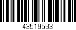 Código de barras (EAN, GTIN, SKU, ISBN): '43519593'