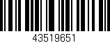 Código de barras (EAN, GTIN, SKU, ISBN): '43519651'