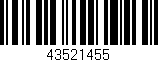 Código de barras (EAN, GTIN, SKU, ISBN): '43521455'