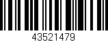 Código de barras (EAN, GTIN, SKU, ISBN): '43521479'