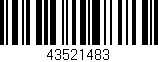Código de barras (EAN, GTIN, SKU, ISBN): '43521483'