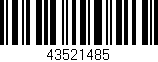 Código de barras (EAN, GTIN, SKU, ISBN): '43521485'