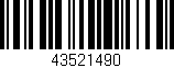 Código de barras (EAN, GTIN, SKU, ISBN): '43521490'