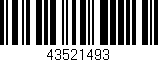 Código de barras (EAN, GTIN, SKU, ISBN): '43521493'