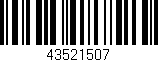 Código de barras (EAN, GTIN, SKU, ISBN): '43521507'