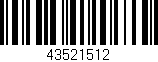 Código de barras (EAN, GTIN, SKU, ISBN): '43521512'
