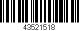 Código de barras (EAN, GTIN, SKU, ISBN): '43521518'