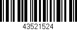 Código de barras (EAN, GTIN, SKU, ISBN): '43521524'