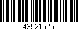 Código de barras (EAN, GTIN, SKU, ISBN): '43521525'