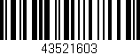 Código de barras (EAN, GTIN, SKU, ISBN): '43521603'