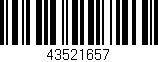 Código de barras (EAN, GTIN, SKU, ISBN): '43521657'