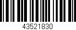 Código de barras (EAN, GTIN, SKU, ISBN): '43521830'