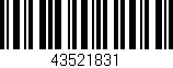 Código de barras (EAN, GTIN, SKU, ISBN): '43521831'