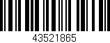 Código de barras (EAN, GTIN, SKU, ISBN): '43521865'