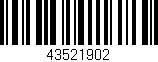 Código de barras (EAN, GTIN, SKU, ISBN): '43521902'