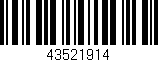 Código de barras (EAN, GTIN, SKU, ISBN): '43521914'