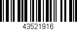 Código de barras (EAN, GTIN, SKU, ISBN): '43521916'