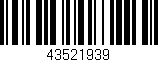 Código de barras (EAN, GTIN, SKU, ISBN): '43521939'