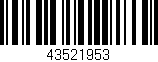 Código de barras (EAN, GTIN, SKU, ISBN): '43521953'