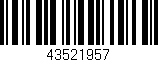 Código de barras (EAN, GTIN, SKU, ISBN): '43521957'
