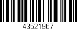 Código de barras (EAN, GTIN, SKU, ISBN): '43521967'