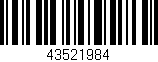 Código de barras (EAN, GTIN, SKU, ISBN): '43521984'