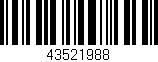 Código de barras (EAN, GTIN, SKU, ISBN): '43521988'