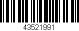 Código de barras (EAN, GTIN, SKU, ISBN): '43521991'