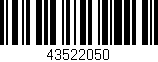 Código de barras (EAN, GTIN, SKU, ISBN): '43522050'