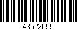 Código de barras (EAN, GTIN, SKU, ISBN): '43522055'
