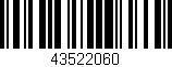 Código de barras (EAN, GTIN, SKU, ISBN): '43522060'