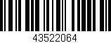 Código de barras (EAN, GTIN, SKU, ISBN): '43522064'