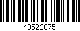Código de barras (EAN, GTIN, SKU, ISBN): '43522075'