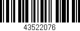 Código de barras (EAN, GTIN, SKU, ISBN): '43522076'