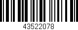 Código de barras (EAN, GTIN, SKU, ISBN): '43522078'