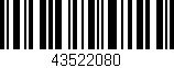 Código de barras (EAN, GTIN, SKU, ISBN): '43522080'