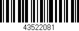 Código de barras (EAN, GTIN, SKU, ISBN): '43522081'