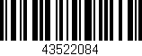 Código de barras (EAN, GTIN, SKU, ISBN): '43522084'