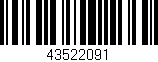 Código de barras (EAN, GTIN, SKU, ISBN): '43522091'