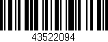Código de barras (EAN, GTIN, SKU, ISBN): '43522094'