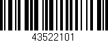 Código de barras (EAN, GTIN, SKU, ISBN): '43522101'