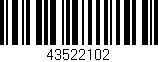 Código de barras (EAN, GTIN, SKU, ISBN): '43522102'