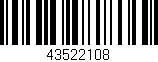 Código de barras (EAN, GTIN, SKU, ISBN): '43522108'