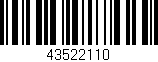 Código de barras (EAN, GTIN, SKU, ISBN): '43522110'