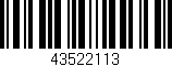 Código de barras (EAN, GTIN, SKU, ISBN): '43522113'
