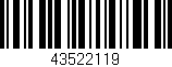 Código de barras (EAN, GTIN, SKU, ISBN): '43522119'
